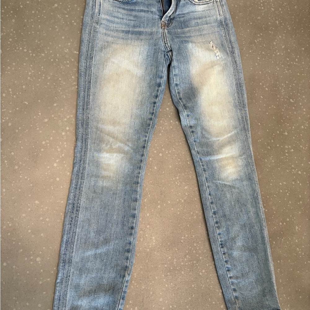 7 For All Mankind Light Blue Straight Leg Jeans